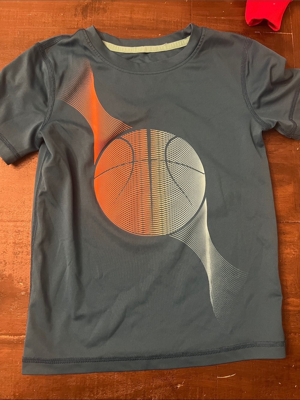 Kids' Navy Active Basketball Graphic Tee